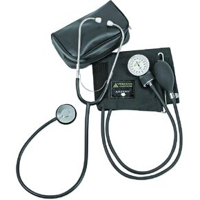 Two-Party Home Blood Pressure Kit with Detached Nurse Stethoscope, Latex Free, Adult, (01-5521)
