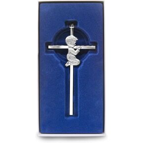 CHIMUYU Boy Girl Cross Wall Decor Baptism Gifts for Boys, Girls, Kids, Christening, First Holy Communion, Baby Shower, Birthday, Catholic Gift (Boy, 1)