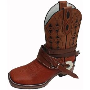 Adult Leather Boot Tie Straps Set - Bull Riding 3/4" x 54" - Master Bulls Brazilian Made
