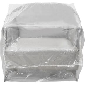 Plastic Furniture Chair Covers for Moving Storage,Extra Large Heavy Duty Chair Couch Covers Protectors,Waterproof Recliner Cover Clear Moving Bags Plastic Covers for Furniture Armchair&Recliner