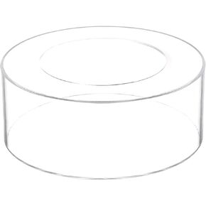 uxcell Acrylic Cake Stand, 1Set Clear Cake Riser Cake Tier, 10" D x 4" H Cake Display Stand Acrylic Display Riser for Wedding Birthday Party Decoration