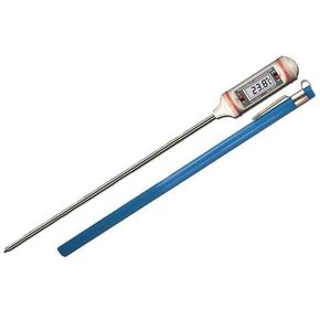 Digi-Sense Long-Stem Digital Pocket Thermometer, 8" L, -58 to 302F/-50 to 150C