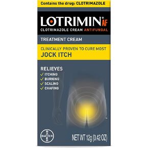 Lotrimin AF Jock Itch Antifungal, Jock Itch, and Athlete's Foot Cream, 0.42 Ounce (Pack of 1) (Packaging May Vary)