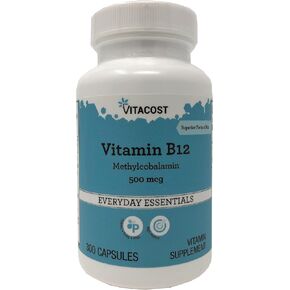 Vitacost Vitamin B-12 Methylcobalamin - 500 mcg - 300 Capsules