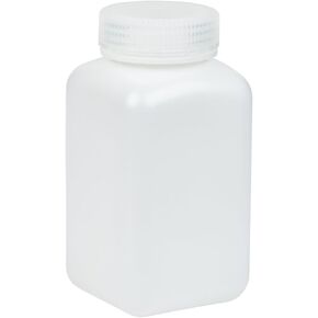 زجاجة تخزين مربعة واسعة الفم سعة 175 مل من كارتر ساينتيفيك، HDPE، (عبوة من 6 قطع) in Kuwait
