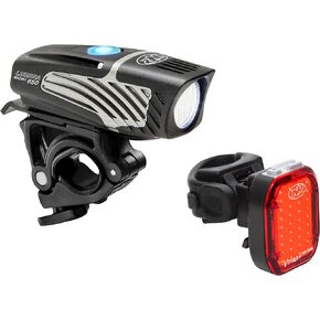 NiteRider Lumina Micro 650 Front Bike Light Vmax+ 150 Rear Bike Light Combo Pack