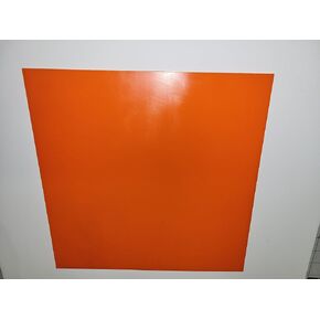 1/8" x 12" x 12" 80 A Durometer Polyurethane Sheet, Orange
