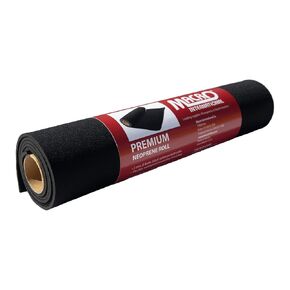 Macro Neoprene Sponge Foam Rubber Sheet Rolls w/Nylon Laminated Both Sides 16" x 43" (1/8" Thick)