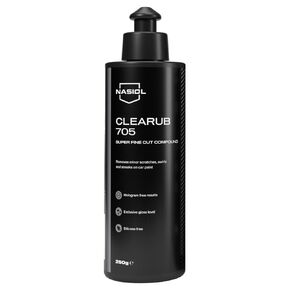 Nasiol CleaRub 705 Silicon Free Scratch Remover High Tech Fine Cut Compound, Polishing, Rubbing Compound for Car Scratches, Compound Polish, Auto Detailing, 250 Gr