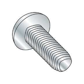Small Parts 1104RPP Steel Thread Rolling Screw for Metal, Zinc Plated, Pan Head, Phillips Drive, #10-32 Thread Size, 1/4" Length (Pack of 100)