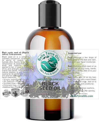 Bella Terra Oils Black Seed Oil – 1 gallon, Antioxidant-Rich, Enhances Skin Glow & Hair Luster in Saudi Arabia