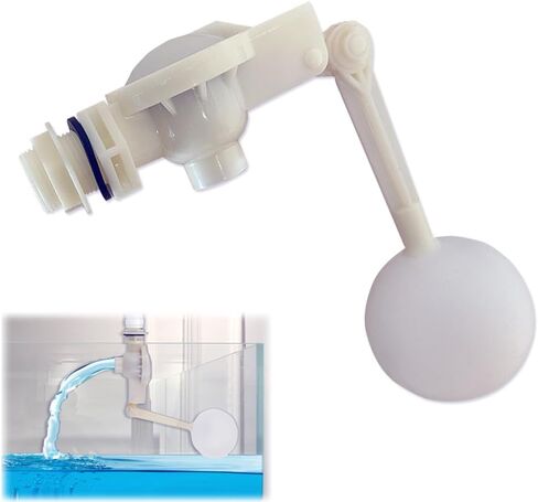 صمام تعويم، 1/2 بوصة صمام تعويم مياه قابل للتعديل، صمام تعويم بلاستيكي للتحكم في مستوى المياه أوتوماتيكيًا بالكامل، وحدة تحكم أوتوماتيكية في مستوى المياه لخزان المياه، حمامات السباحة، أحواض الماشية، مضخة المياه، حوض المياه. in Kuwait