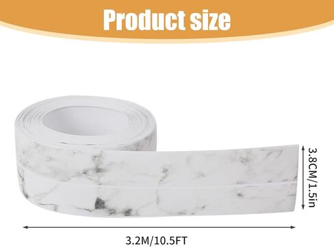 Caulk Tape Sealant Strip, Waterproof Self Adhesive Caulking Tape, Bath and Kitchen Sink Tub and Wall Sealing Tape for Kitchen Countertop, Toilet, Bathtub Floor Wall Edge Protector (1 White) in Saudi Arabia