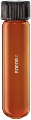 BOROSIL 9901013 Amber Culture Tubes Media Round Bottom PP Cap with Liner 60 mL Borosilicate (Pack of 50) in Saudi Arabia