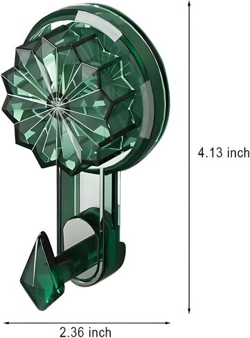 Suction Cup Hooks for Shower,Adhesive Towel Hooks,No Drill Hooks for Hanging on Bathroom or Kitchen. (3 Pack,Clear) in Saudi Arabia