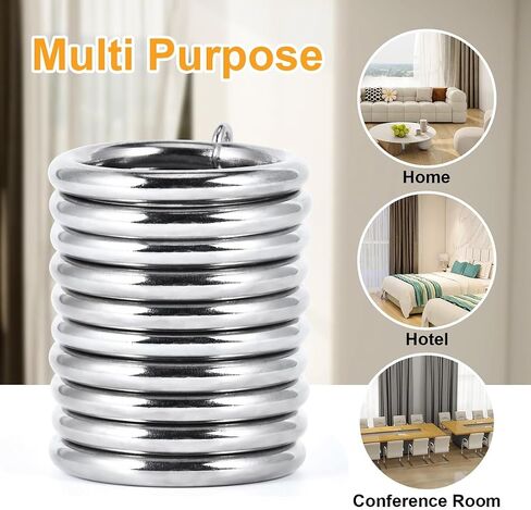 Thick Metal Curtain Rings,1.5-Inch Inner Diameter, 0.24-Inch Wire Diameter Fit up 1.2-inch Rod (Black-40pcs) in Saudi Arabia