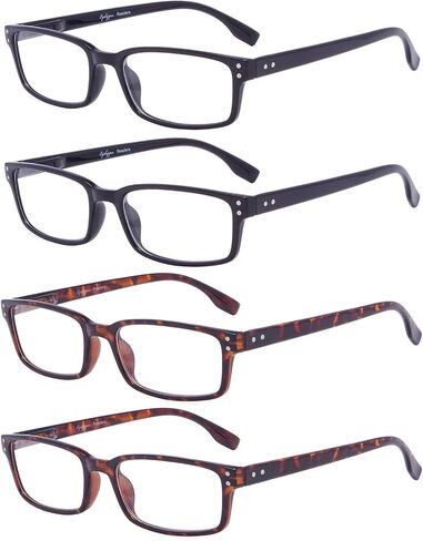 Eyekepper 5 Pack Blue Light Filter Glasses Classic Rectangular Computer Eyeglasses +0.00 in Saudi Arabia