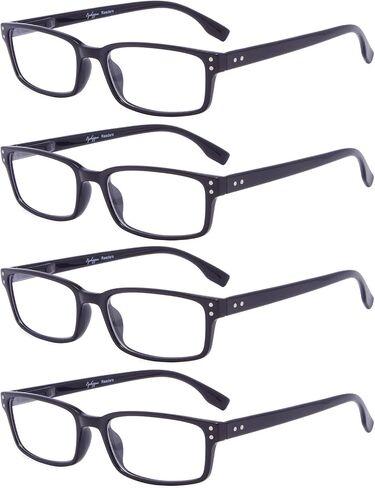 Eyekepper 5 Pack Blue Light Filter Glasses Classic Rectangular Computer Eyeglasses +0.00 in Saudi Arabia