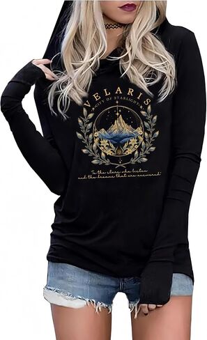 Guns N' Rose Graphic Hoodie Shirt for Women Rock Band Music T-Shirt Vintage Skull Rose Long Sleeve Pullover Tops in Saudi Arabia