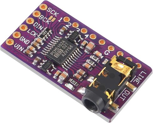 AITRIP 2 قطعة PCM5102 I2S IIS وحدة فك تشفير الصوت الرقمي DAC بدون فقدان وحدة صوت محول DAC ستيريو رقمي إلى تناظري متوافقة مع Arduino Raspberry Pi in Saudi Arabia