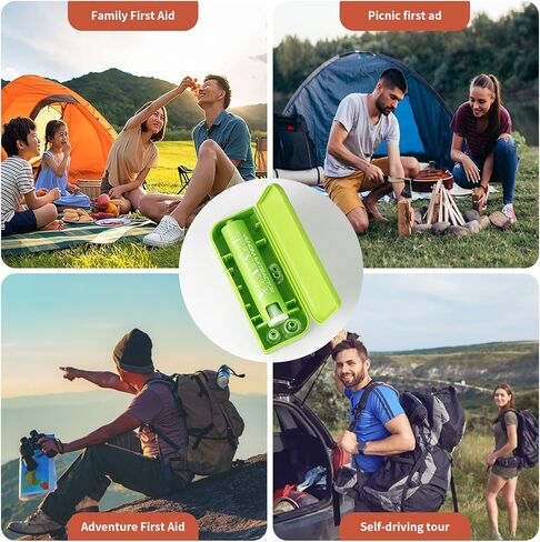 أداة شفط لتخفيف اللدغات، مضخة شفط مستخرج السم، مجموعة لدغات الثعبان، مجموعات النجاة، إسعافات أولية للعض واللسع لإزالة السموم للمشي لمسافات طويلة وحقائب الظهر والتخييم، خالية من المواد الكيميائية (أخضر) in Kuwait