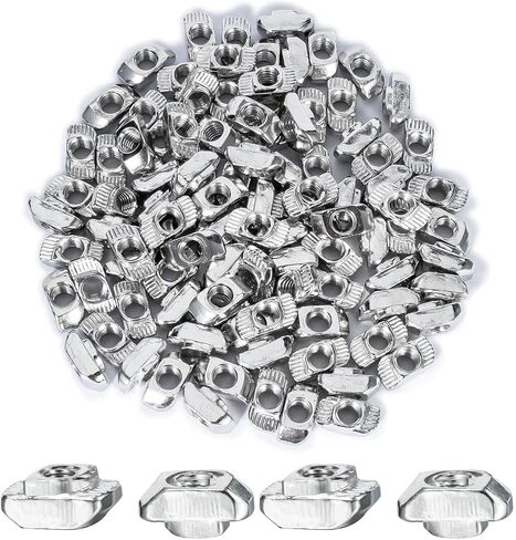 100 PCS M3 T-Nuts, T Slot Nut, T Slot-Nut for 2020 Aluminum Extrusion Profile, 2040 Series, T Track, 3D Printers Accessories in Kuwait
