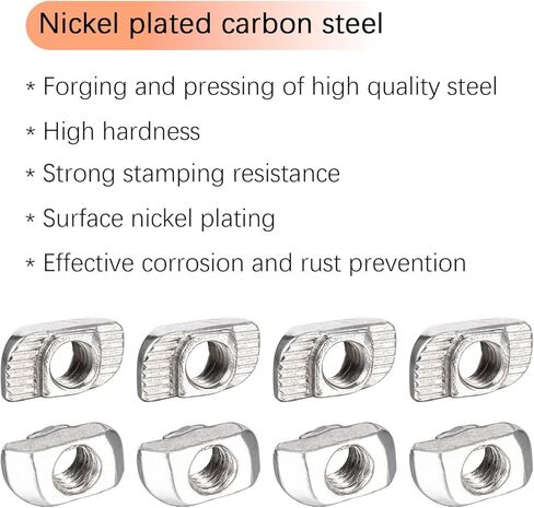 100 PCS M3 T-Nuts, T Slot Nut, T Slot-Nut for 2020 Aluminum Extrusion Profile, 2040 Series, T Track, 3D Printers Accessories in Kuwait