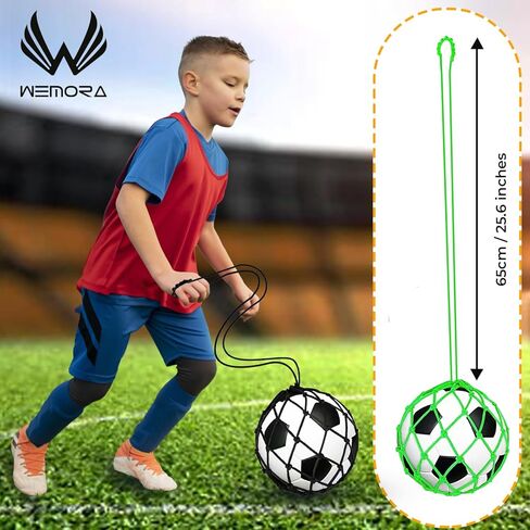 شبكة كرة قدم سولو كيكر ومساعدة تدريب مثالية للأطفال والشباب والكبار تناسب الكرة مقاس 3 4 5 شبكة شعوذة لمدرب بنجي in Kuwait