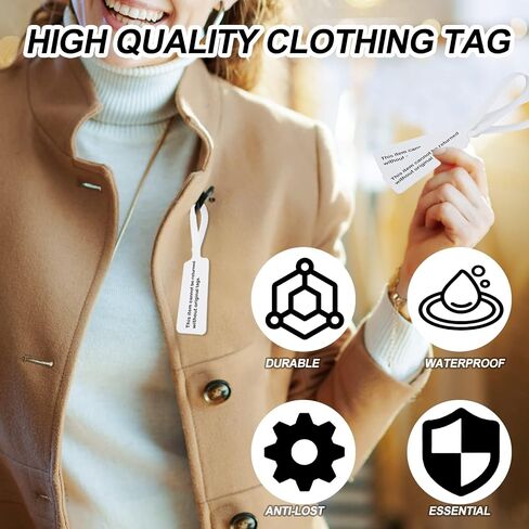 100 Pcs Anti-tampering Buckle Disposable Security Seal Tamper Resistant Tags Plastic PVC Plastic Hangtag Label for Jewelry, Clothes, Gifts (Color : Gray) in Saudi Arabia