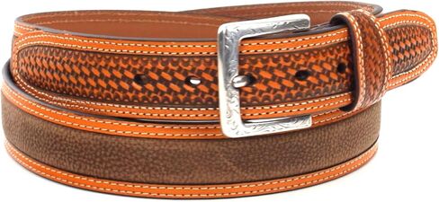 ARIAT Unisex-Adult's Basket Billet Double Stitch Edge Belt in Saudi Arabia