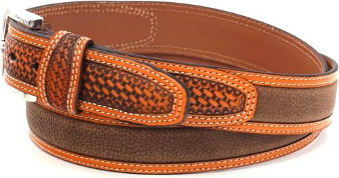 ARIAT Unisex-Adult's Basket Billet Double Stitch Edge Belt in Saudi Arabia