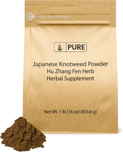 المكونات الأصلية النقية اليابانية Knotweed (1 رطل) Hu Zhang Fen، مكمل تقليدي، خالي من الغلوتين in Saudi Arabia