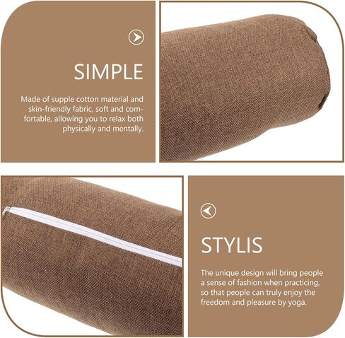 Mipcase Bolster Pillow Yoga, Yoga Bolster Pillow for Restorative Soft Yoga Meditation Pillow for Yoga Practices in Saudi Arabia