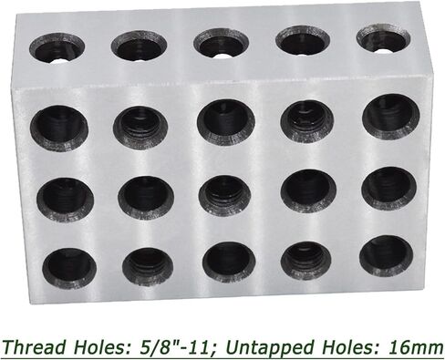 1 Pair of Matched 2-4-6 Accuracy Parallel Blocks, 23-Hole 0.0003 Inch Alloy Steel 246 Blocks in Saudi Arabia