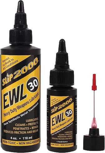 Slip 2000 EWL30 Buddy Pack, Pure Synthetic CLP, Needle Tip, 1 oz & 4 oz | Thick, Heavy Weight (30) Gun Lubricant, Extreme Temperatures -75 to 1250 F in Saudi Arabia