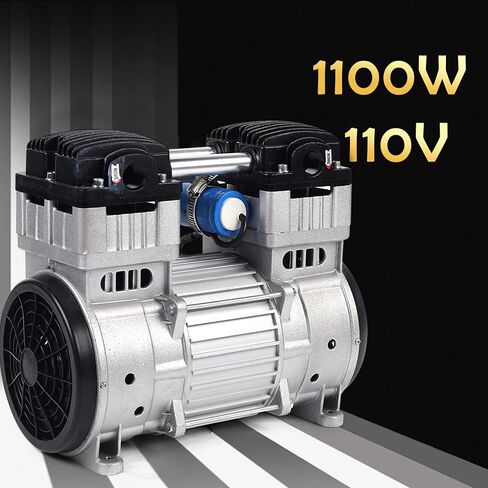 Oil-Free Silent Vacuum Piston High Flow Air Pump Small Diaphragm Mute Pump 5A 200L / Min- 2A100L/ Min 110V (110V 1100W) in Saudi Arabia
