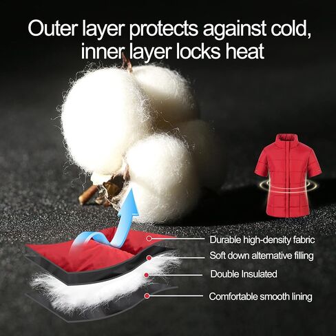 سترة كريسونو النسائية المنتفخة خفيفة الوزن بأكمام قصيرة وقابلة للتعبئة in Kuwait