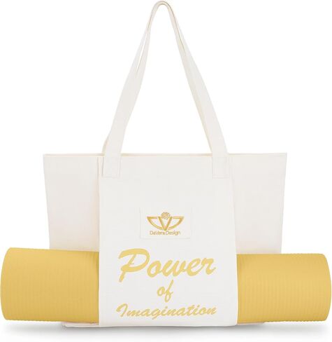 Yoga, Yoga Bag, Yoga Mat Bag, Yoga Mat Holder, Yoga Mat Bag Carrier, Yoga Accessories for Women,Tote Bag with Yoga Mat Carrier for Office, Workout, Pilates, Travel, Beach and Gym in Saudi Arabia