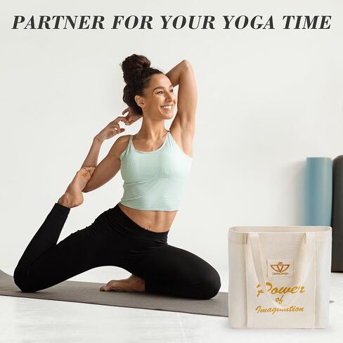 Yoga, Yoga Bag, Yoga Mat Bag, Yoga Mat Holder, Yoga Mat Bag Carrier, Yoga Accessories for Women,Tote Bag with Yoga Mat Carrier for Office, Workout, Pilates, Travel, Beach and Gym in Saudi Arabia