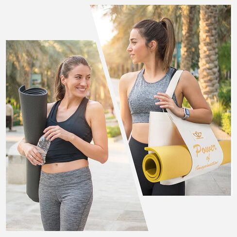 Yoga, Yoga Bag, Yoga Mat Bag, Yoga Mat Holder, Yoga Mat Bag Carrier, Yoga Accessories for Women,Tote Bag with Yoga Mat Carrier for Office, Workout, Pilates, Travel, Beach and Gym in Saudi Arabia