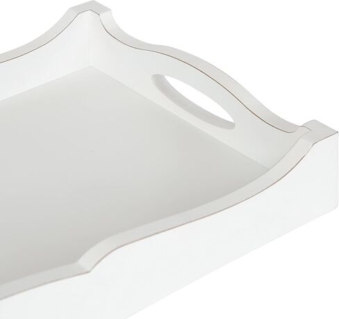 Kate and Laurel Astral Decorative Wood Tray, 10x24, Gray in Saudi Arabia