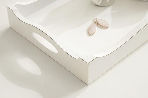 Kate and Laurel Astral Decorative Wood Tray, 10x24, Gray in Saudi Arabia