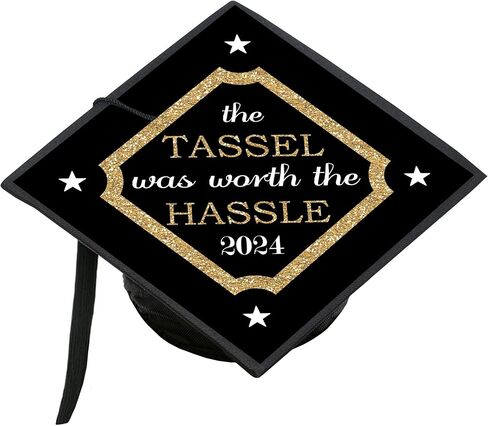 Big Dot of Happiness Grad Baseball - 2024 Graduation Cap Decorations Kit - Grad Cap Cover in Saudi Arabia