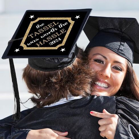 Big Dot of Happiness Grad Baseball - 2024 Graduation Cap Decorations Kit - Grad Cap Cover in Saudi Arabia