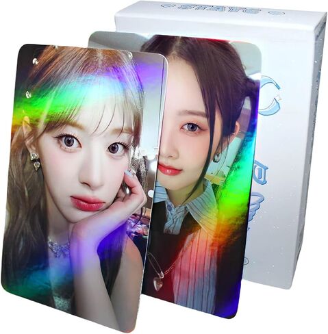 بطاقات الصور STAYC 50 قطعة من بطاقات الصور الليزرية STAYC Kpop Kep1er Holo Effect بطاقات الألبوم هدية لمحبي بطاقات جمع الابنة in Saudi Arabia