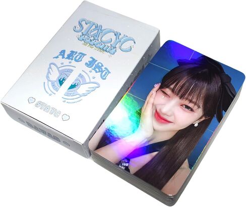 بطاقات الصور STAYC 50 قطعة من بطاقات الصور الليزرية STAYC Kpop Kep1er Holo Effect بطاقات الألبوم هدية لمحبي بطاقات جمع الابنة in Saudi Arabia