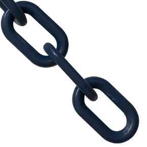 Mr. Chain Plastic Barrier Chain, Cobalt Blue, 1.5-Inch Link Diameter, 25-Foot Length (30066-25)