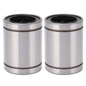 2Pcs Linear Ball Bearings LM40UU Steel Cylinder Linear Bearings ID 40mm OD 60mm for 3D Printers and Engraving Machines