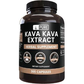 PURE ORIGINAL INGREDIENTS Kava Kava (365 Capsules) No Magnesium Or Rice Fillers, Always Pure, Lab Verified