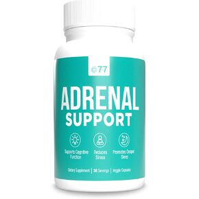 Adrenal Support Supplement - Manage Cortisol, Combat Fatigue, Boost Energy, Improve Sleep with Adaptogens & Minerals - Holistic Health & Balance